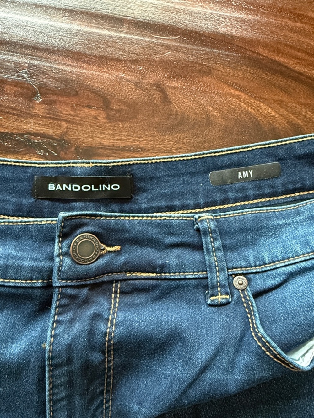 Bandolino Dark Blue Amy Stretch Denim Jeans - Picture 2 of 4